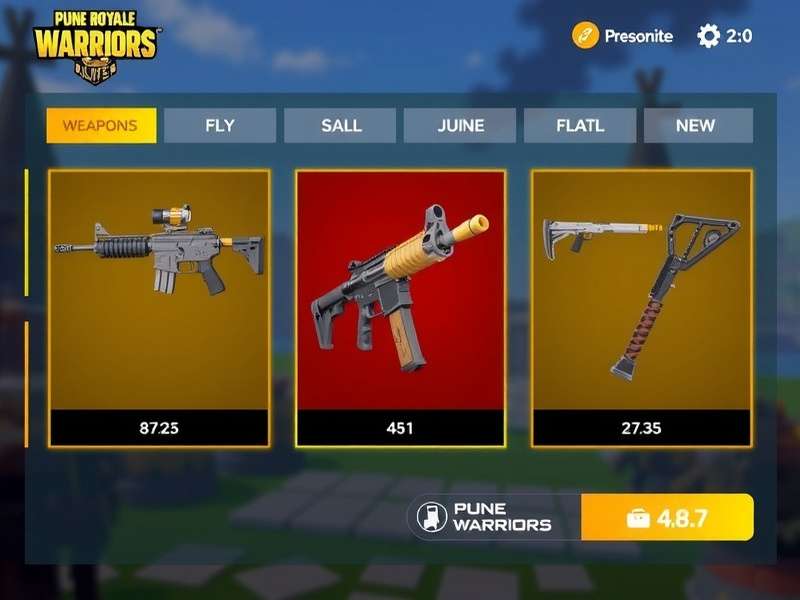 Pune Royale Warriors weapon selection